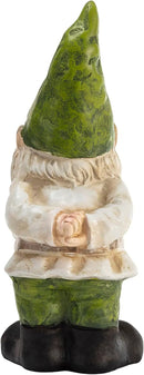 Alpine Corporation 12" Tall Traditional Outdoor Garden Gnome Yard Statue Decoration by CozyNest Decor