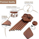 Small Wind Chimes for Outside, 28 Inches Wind Chimes Outdoor Tuned Soothing Melody, Sympathy Wind Chimes for Mom/Housewarming, Bronze Wind Chimes Outside Decoration. by CozyNest Decor