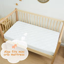 Yoofoss Waterproof Pack and Play Mattress Protector 2 Pack, Quilted Pack and Play Mattress Pad Cover Ultra Soft and Breathable, Playpen/Playard Mattress Sheet for Standard Pack n Play Size 39''x27'' by TinyTreasures Baby Boutique