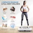 Vibration Plate Exercise Machine Weight Loss, Full Body Shaker Workout Vibration Plates Lymphatic Drainage, Stand Shake Vibrating Plate for Women Men 450 Lbs Capacity Fitness Platform by CozyNest Decor