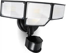 LUTEC 80W 9000LM LED Security Light Motion Sensor Outdoor Lights, 4 Head LED Flood Lights Outdoor 5000K Daylight, IP65 Waterproof, Motion Detected Lights for Outside, House, Garage, Yard (Black) by GreenHaven Gardens