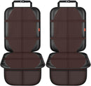 Car Seat Protector,2 Pack Automotive Seat Protectors Baby Carseat Pad Waterproof & Durable 600D Fabric for Child Baby Car Seat Mat Vehicle Pet Cover 2 Storage Pockets (Brown) by TinyTreasures Baby Boutique