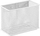 4.5'' × 2.2'' × 3.5'' Magnetic Basket for Whiteboard White Magnetic Basket for Fridge Magnetic Organizer Holder with 4 Strong Magnets Magnetic Holder for Refrigerator Locker by CozyNest Decor