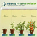 FREELICHT 4 Pack 4FT LED Grow Light with Timer, 40W (250W Equivalent), Full Spectrum Grow Lights for Indoor Plants with 9/12/15H Timer, Linkable Plant Growing Lamp for Hydroponic Plants Seeding Veg by GreenHaven Gardens
