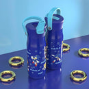 Zak Designs Harmony Sonic the Hedgehog Water Bottle for Travel or Home, 20oz Recycled Stainless Steel is Leak-Proof When Closed and Vacuum Insulated with Straw Lid and Carry Handle (Sonic & Friends) by TinyTreasures Baby Boutique