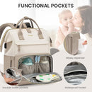 LOVEVOOK Diaper Bag Backpack, Baby Bag with Changing Station, Large Diaper Backpack for Moms Dads, Waterproof Leather Accents Baby Boy and Girl Bag for Travel Baby Essentials by TinyTreasures Baby Boutique