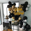 130pcs Black Balloons Different Sizes 18" 12" 10" 5" Party Latex Balloons for Birthday Graduation Baby Shower Anniversary New Year Holiday Party Decorations by CozyNest Decor