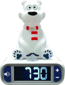 LEXiBOOK Polar Bear Digital Alarm Clock for Kids with Night Light Snooze, Childrens Clock, Luminous, White, RL800PB by TinyTreasures Baby Boutique