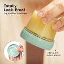 KeaBabies 12pk 4oz Glass Baby Food Containers with Lids - Leak-Proof, Microwavable Small Glass Jars, Baby Purees & Toddler Snack Storage Containers, BPA-Free, Dishwasher & Freezer Safe (Musk Dusk) by TinyTreasures Baby Boutique
