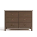 Graco Sasha 6 Drawer Dresser (Hazelnut) – GREENGUARD Gold Certified, Wood Storage for Nursery or Kids’ Room, Safe Interlocking Drawer System & Easy Assembly with Pre-Installed Tracks by TinyTreasures Baby Boutique