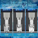 Commercial Nugget Ice Maker Machine, 100Lbs/24H Pellet Chewable Ice, 3-IN-1 Nugget Ice Maker with Ice & Water Dispenser, Self-Cleaning Countertop Stainless Steel Ice Machine for Business, Office,Party by CozyNest Decor