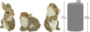 Design Toscano QM92008 The Bunny Den Rabbits Indoor/Outdoor Garden Animal Statues, 3 Inches Wide, 4 Inches Deep, 5 Inches High, Full Color Finish by GreenHaven Gardens