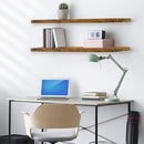 Sorbus Floating Shelves for Wall - 48 Inch Long Bathroom Shelves, Wall Decor for Bedroom, Kitchen, Living Room & Book Storage - Mounted Floating Shelf with Invisible Brackets (Rustic Brown, 3 Pack) by CozyNest Decor
