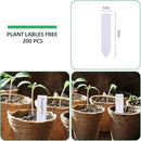 JERIA 200-Pack 3.15 Inch Peat Pots for Seedling with 200 Pcs Plant Labels,Outdoor Garden Germination Nursery Pots,Biodegradable Seed Starter Pots Kits by GreenHaven Gardens