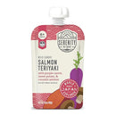 Serenity Kids 6+ Months Salmon Teriyaki Organic Baby Food Pouches - Ethically Sourced Salmon & Organic Veggies - No Added Sugar BPA-Free Baby Puree - 3.5 Oz, 12 Pack by TinyTreasures Baby Boutique