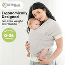 KeaBabies Baby Wrap Carrier - All in 1 Original Baby Carrier Newborn to Toddler Sling, Easy to Wear, Hands Free Bonding, Lightweight, Breathable Infant Wraps (Rhino Gray) by TinyTreasures Baby Boutique