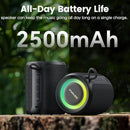Bluetooth Speaker Wireless,IP67 Waterproof & Dustproof Portable Speaker with Lights,15W Loud Stereo Sound, 2500mAh Battery All Day Playtime, TWS Pairing, BT5.3, Home/Party/Outdoor/Beach (Black) by TinyTreasures Baby Boutique
