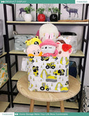 FANKANG Square Nursery Hamper Storage Bins Canvas Laundry Basket Foldable with Waterproof PE Coating Storage Baskets Gift Baskets for Children, Office, Bedroom, Clothes（Square-Engineering ） by TinyTreasures Baby Boutique