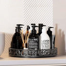 10" Lazy Susan Organizer Turntable,360 Rotating Spice Rack Lazy Susan for Cabinet Dining Table Top Countertop Pantry Kitchen Cupboard Vanity Bathroom Refrigerator Black by CozyNest Decor