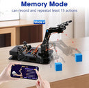 4DOF Robotic Arm Kit for Kids Compatible with Arduino IDE, Programming ESP32 Smart Robot Arm Building Kit STEM Educational Desktop Toy with Joystick and Web App Control for Children Ages 8+ and Adults by TinyTreasures Baby Boutique