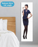 Shatterproof Wall Mirror Full Length for Bedroom, Plexiglass Gym Mirrors For Home, Extra Thick: 0.12 inch, 15.8 x 15.8 inch x 4 Pcs, Workout Mirrors Safe for Kids, Over The Door, Long Wall Mounted by CozyNest Decor