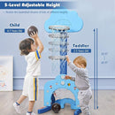 Costzon Kids Basketball Hoop, Toddler Sports Activity Center w/ 5 Adjustable Height Levels, Basketball Soccer Golf Game Set, Indoor Outdoor Basketball Hoop Set Gift for Baby Infant by TinyTreasures Baby Boutique