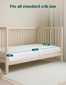 BABELIO Crib Mattress Ultra-Breathable 100% Washable Core Dual Sided Baby Toddler Mattress with Removable Machine-Washable Cover 52" x 28" by TinyTreasures Baby Boutique