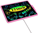 Teen Girl Birthday Gifts, 0 SMALL MODEL LCD Writing Tablet for Kids, Educational Toys for 3-10+ Years, Toddler Toys for 1-2 Year Old, Large Rechargeable Doodle Board Pad, Easter Basket Stuffers (Pink) by TinyTreasures Baby Boutique