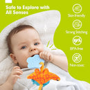 hahaland Car Seat Toys for Babies 0-6 Months Boy - Baby Toys 0-6 Months - Rattle, Mirror, Crinkle, Squeaky, Developmental Carseat Stroller Travel Birthday Gift for Infants by TinyTreasures Baby Boutique