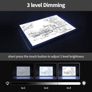 Zocelight A4 Light Box for tracing,Ultra-Thin Magnetic led Light pad for Diamond Painting,3 Level dimming Copy Board for Drawing,Sketching,Tattoo,Light Board for Artists,X-ray Viewing,Weeding Vinyl by TinyTreasures Baby Boutique