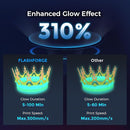 FLASHFORGE Rapid PLA Filament 1.75mm Luminous Melody, 500mm/s High Speed Printing, Glow in The Dark 3D Printer Filament 1kg Spool, Dimensional Accuracy +/- 0.02mm, Brilliant, Long-Lasting Glow by TinyTreasures Baby Boutique