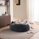 5FT，Big Bean Bag Chairs for Adults，Large beanbag with Filler Included，Memory Foam Material，Easy to Clean and Washable Corduroy Fabric，Suitable for Living Room and Bedroom (Dark Gray, 5 Foot) by CozyNest Decor