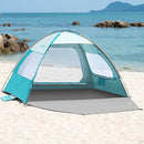 OutdoorMaster Beach Tent for 3/4 Person - Easy Setup Sun Shade Shelter, Portable Beach Shade Sun Canopy with UPF 50+ UV Protection, Removable Skylight Family Size by TinyTreasures Baby Boutique