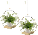 Hanging Planters for Indoor Plants, Plant Hanger with Sturdy Wood Base,Modern Boho Macrame Plant Hanger,Wall Ceiling Window Stands(Plants/Pots Not Included) by GreenHaven Gardens