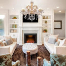 15 Light Crystal Chandelier Double Layer Flush Mount Ceiling Light Fixture with K9 Crystals for Living Room Dining Room Bedroom Luxury Hanging Lamp Lighting Fixtures by CozyNest Decor