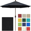 EliteShade USA 10-Year-Non-Fading 9Ft Market Umbrella Patio Umbrella Outdoor Table Umbrella with Ventilation, Black by GreenHaven Gardens