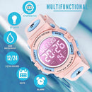 Kids Watch,Boys Watch for 3-15 Year Old Boys,Digital Sport Outdoor Multifunctional Chronograph LED 50 M Waterproof Alarm Calendar Analog Watch for Children with Silicone Band,Kids Gift by TinyTreasures Baby Boutique