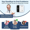UV Toothbrush Sanitizer Holder & Cleaner with LED Clock Display & Hot Air Drying – Wall-Mounted UV Tooth Brush Holder for Bathroom Decor, Travel Use, Rechargeable Portable Design, Fits All Brushes by CozyNest Decor