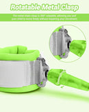 Dr.meter Anti Lost Wrist Link, 2 Pack Toddler Safety Leash with Key Lock, Reflective Child Walking Harness - Dual 8.2ft Length Blue & Green Kids Leash for Supermarket Mall Airport Amusement Park Zoo by TinyTreasures Baby Boutique