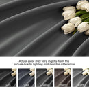 MIULEE Back Tab Grey Blackout Curtains 90 Inch Long 2 Panels Set for Living Room Bedroom Privacy, Rod Pocket/Pinch Pleated Thermal Insulated Room Darkening Light Blocking Curtains, 52 x 90 Inch by TinyTreasures Baby Boutique