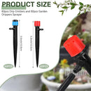 120 Pcs Drip Irrigation Emitters for 1/4'' Drip Irrigation Tubing 60 Irrigation Emitters Sprayer 60 Adjustable 360 Degree Water Flow Drippers for Patio Lawn Garden Watering by GreenHaven Gardens