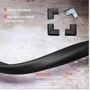 Roving Cove HeftyFit Edge Corner Protector Baby Proofing (Large 18ft Edge 8 Corners), Heavy-Duty, Soft NBR Rubber Foam, Furniture Fireplace Safety Bumper Guard, 3M Adhesive, Onyx Black by TinyTreasures Baby Boutique
