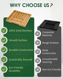 Premium Bamboo Expandable Drawer Organizer, 7-9 Slots Adjustable Kitchen Drawer Organizer for Large Cooking Utensils Cutlery, Kitchen Drawer Organization by CozyNest Decor