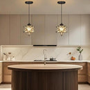 Modern Glass Pendant Lights Dining Room Chandeliers Lighting for Kitchen Island Light Fixture Hanging Light with Warm Light Bulb by CozyNest Decor