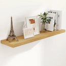 Floating Shelves 48 Inch Long, 48"W x 9"D Wall Shelf Invisible Bracket, 9 Inch Deep Floating Shelf for Wall, Rustic Wooden Shelves for Living Room, Kitchem, Bedroom, Oak Color, Set of 1 by CozyNest Decor