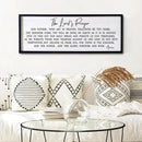 Our Father Prayer Bible Verse Framed Wall Art, 40''×15'' Rustic Religious Christian Lords Prayer Sign for God Jesus Christ Prayer, Horizontal Holy Inspirational Catholic Scripture Decor by CozyNest Decor