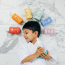 Dabble & Dollop Rainbow of Bubbles – Natural 4-in-1 Bath Set for Kids, Includes Bubble Bath, Body Wash, Shampoo, USA Made, No Parabens/Sulfates, Vegan, Gluten-Free, Tear-Free (7-Pack) by TinyTreasures Baby Boutique
