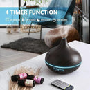 SACATR 550ml Aromatherapy Diffuser with 15x10mL Essential Oils, Ultrasonic Technology, Remote Control for Home Office by CozyNest Decor