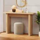 AVZEAR 43.3" Mid Century Narrow Entryway Console Table, Modern Fluted Wood Couch Table Behind Sofa Long and Skinny for Living Room Hallway Entrance Foyer (Natural) by CozyNest Decor