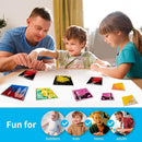 Art3d 6”x6” Square Sensory Fidget Liquid Motion Tiles for Kids, Toddler, Teens - Interactive Soft Gel Liquid Play Mats for Home, Schools, Playrooms, Multi-Pack of 6 Tiles by TinyTreasures Baby Boutique